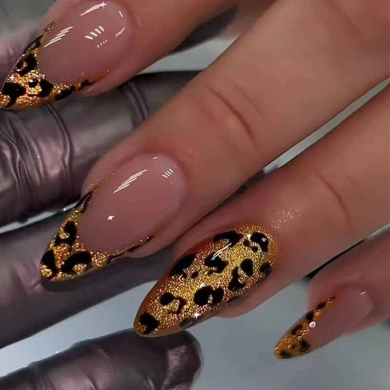 Ms.Miemie 24pcs Fake Nails Reusable Stick On Nails Press on Full Cover False Nail Tips with Jelly Stickers Makeup Accessorise view 2