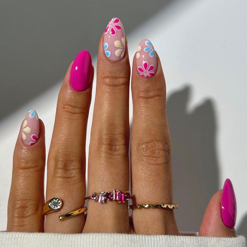 Ms.Miemie 24pcs Fake Nails Reusable Stick On Nails Press on Full Cover False Nail Tips with Jelly Stickers Makeup Accessorise view 3