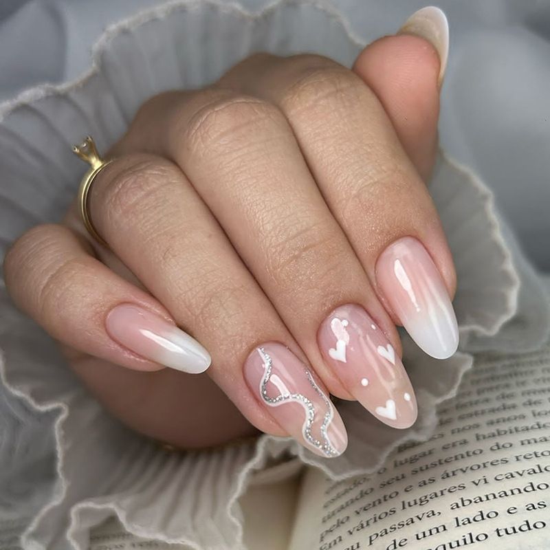 Ms.Miemie 24pcs Fake Nails Reusable Stick On Nails Press on Full Cover False Nail Tips with Jelly Stickers Makeup Accessorise view 3