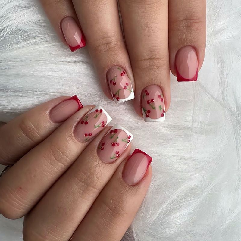Ms.Miemie 24pcs Fake Nails Reusable Stick On Nails Press on Full Cover False Nail Tips with Jelly Stickers Makeup Accessorise view 3