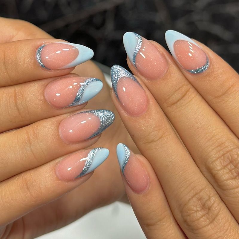 Ms.Miemie 24pcs Fake Nails Reusable Stick On Nails Press on Full Cover False Nail Tips with Jelly Stickers Makeup Accessorise view 5