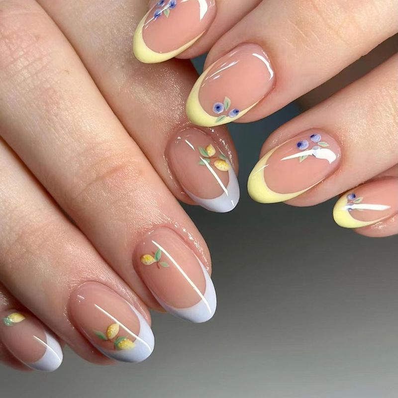 Ms.Miemie 24pcs Fake Nails Reusable Stick On Nails Press on Full Cover False Nail Tips with Jelly Stickers Makeup Accessorise view 4