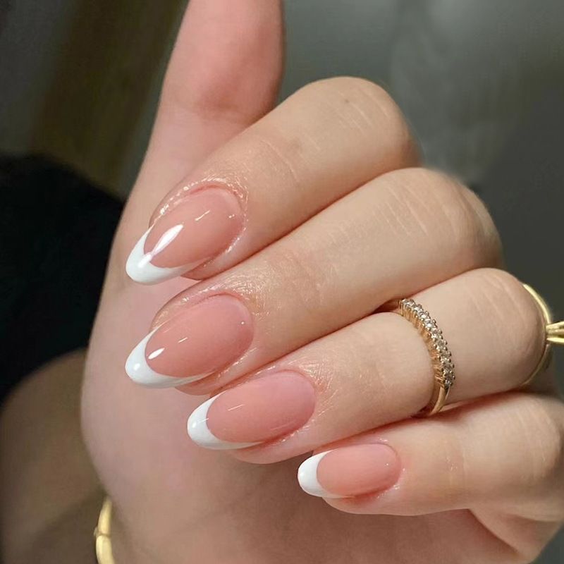 Ms.Miemie 24pcs Fake Nails Reusable Stick On Nails Press on Full Cover False Nail Tips with Jelly Stickers Makeup Accessorise view 4