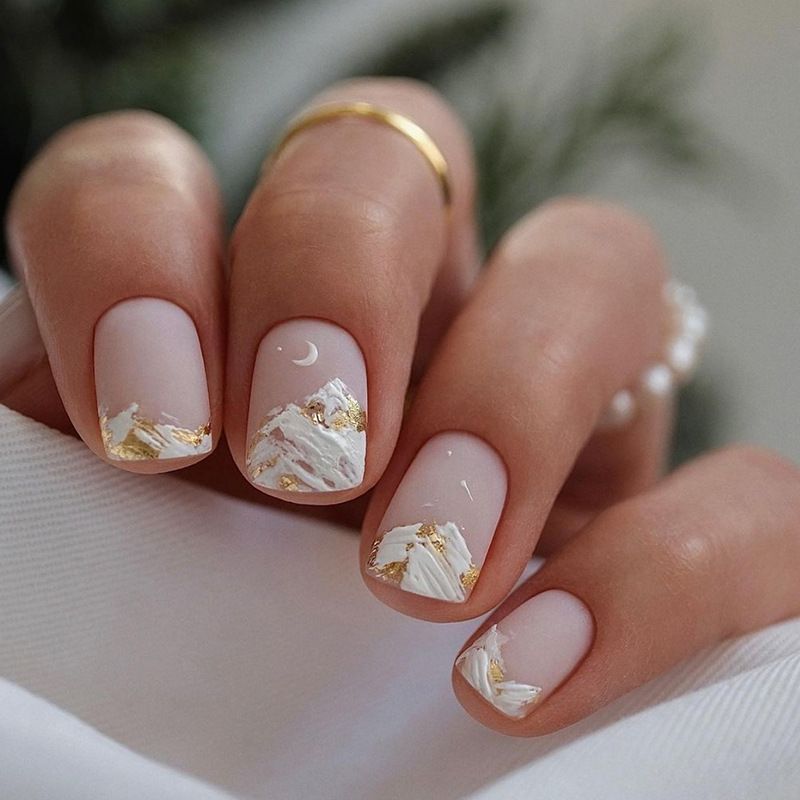 Ms.Miemie 24pcs Fake Nails Reusable Stick On Nails Press on Full Cover False Nail Tips with Jelly Stickers Makeup Accessorise view 3