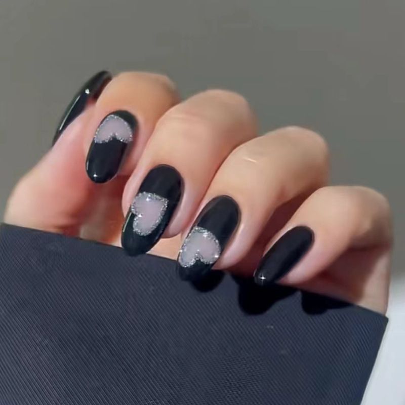 Ms.Miemie 24pcs Fake Nails Reusable Stick On Nails Press on Full Cover False Nail Tips with Jelly Stickers Makeup Accessorise view 4