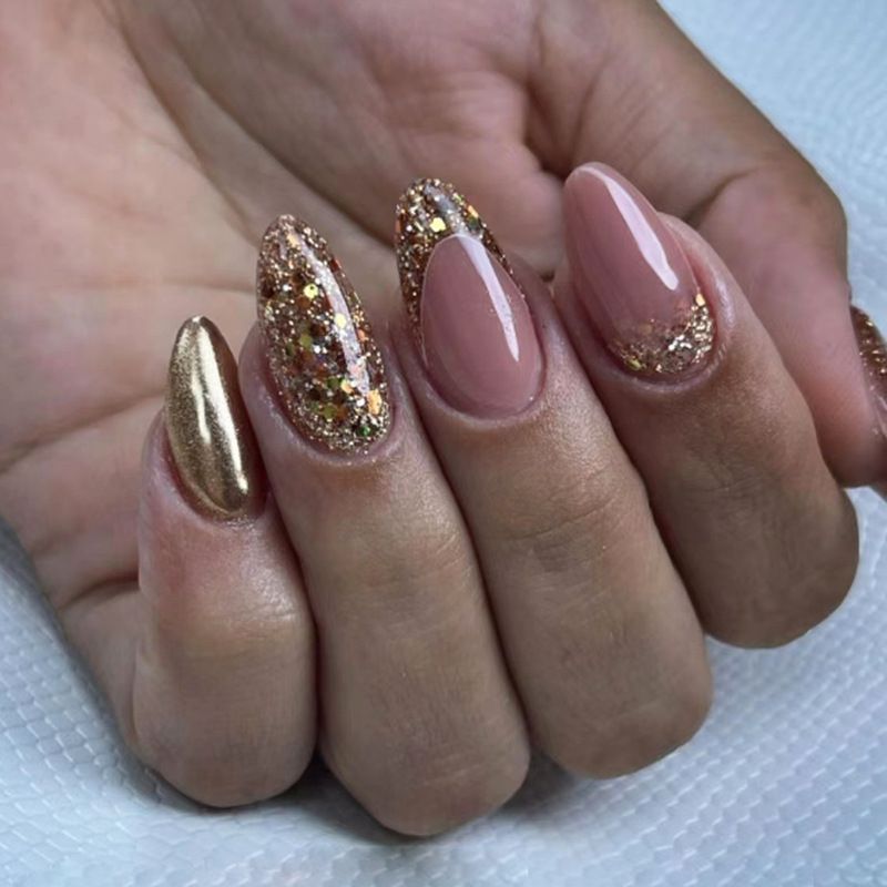 Ms.Miemie 24pcs Fake Nails Reusable Stick On Nails Press on Full Cover False Nail Tips with Jelly Stickers Makeup Accessorise view 2