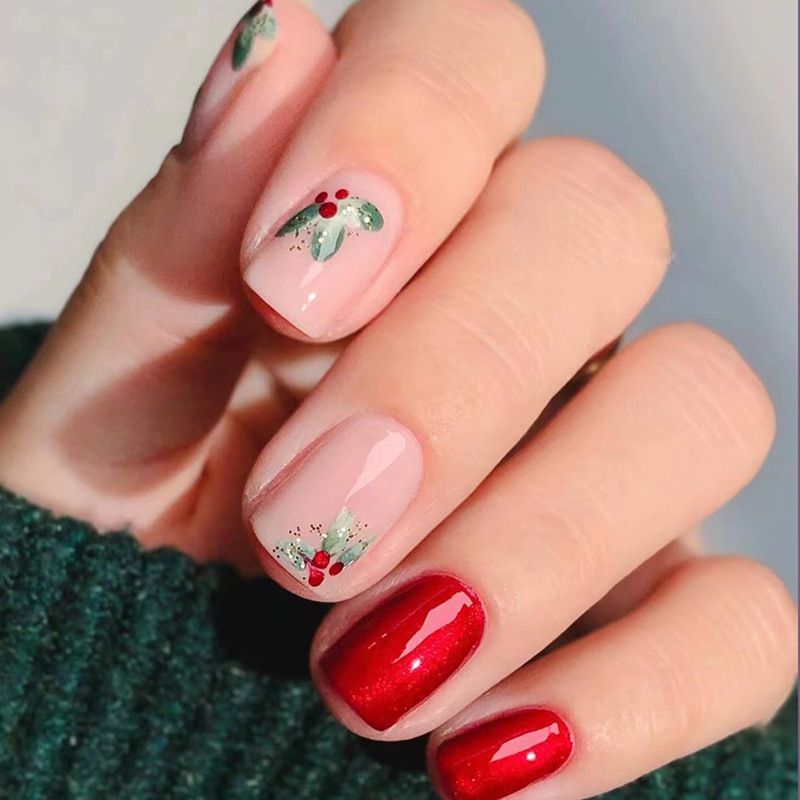 Ms.Miemie 24pcs Fake Nails Reusable Stick On Nails Press on Full Cover False Nail Tips with Jelly Stickers Makeup Accessorise view 2