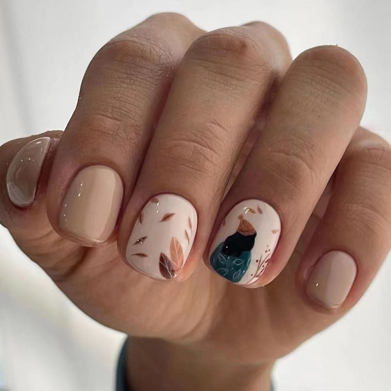 Ms.Miemie 24pcs Fake Nails Reusable Stick On Nails Press on Full Cover False Nail Tips with Jelly Stickers Makeup Accessorise view 4