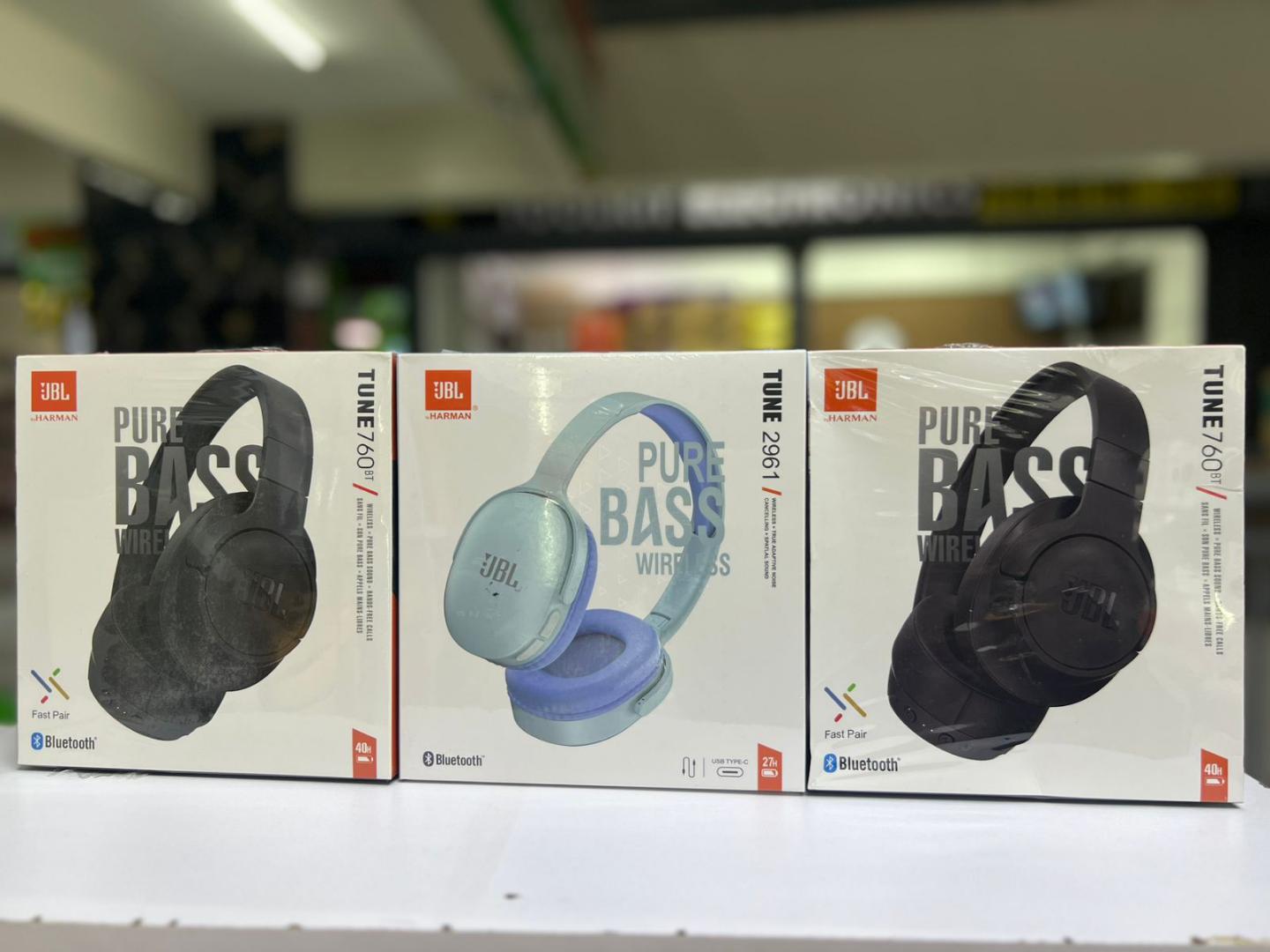 NEW FLASH SALES!!!! Brand New! JBL TUNE 760BT by HARMAN: Noise-cancelling Wireless Headset On-Ear Headphones with Pure Bass Sound Hands free calls Foldable design light weight earphones Head Set