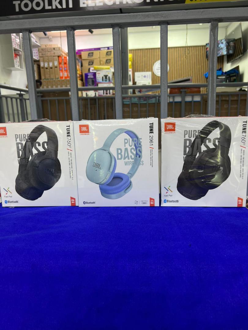 NEW FLASH SALES!!!! Brand New! JBL TUNE 760BT by HARMAN: Noise-cancelling Wireless Headset On-Ear Headphones with Pure Bass Sound Hands free calls Foldable design light weight earphones Head Set