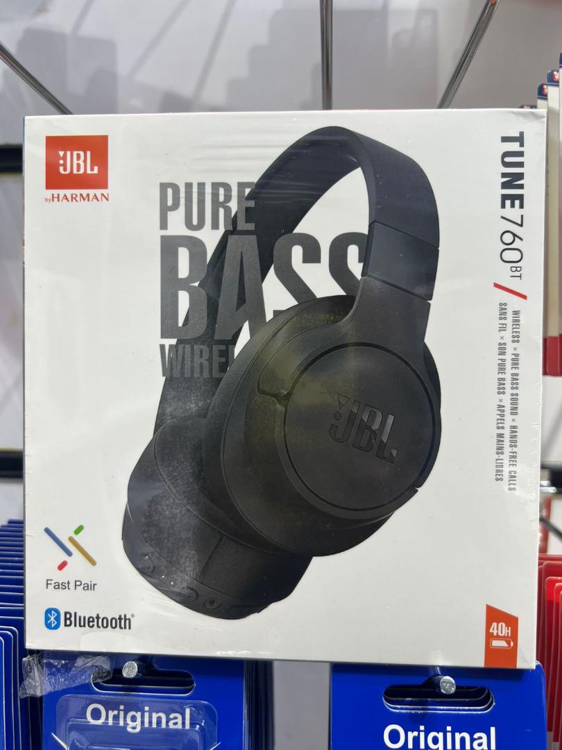 NEW FLASH SALES!!!! Brand New! JBL TUNE 760BT by HARMAN: Noise-cancelling Wireless Headset On-Ear Headphones with Pure Bass Sound Hands free calls Foldable design light weight earphones Head Set