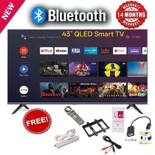 Share this product



Vitron HTC4300QFS 43"inch QLED TV BLUETOOTH ENABLED FULL HD Frameless Smart/Android TV & DIGITAL TV TELEVISION,WIFI CONNECTIVITY, Inbuilt Decoder for Local Channels/Netflix YouTu
