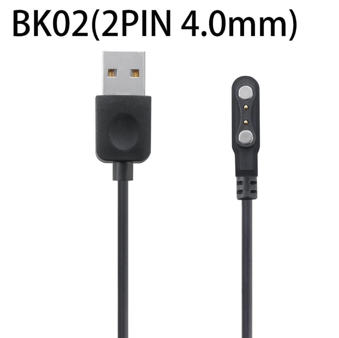 Universal BK02 2-Pin 4.0mm Magnetic USB Charging Cable – Smartwatch Charger. Power up your smartwatch effortlessly. designed for convenience, speed, and reliable performance.