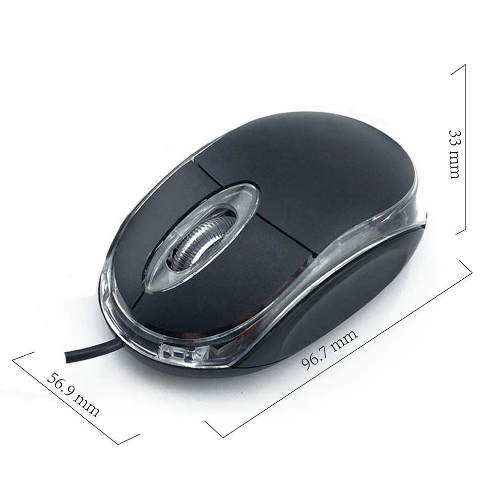 HP Wired USB Optical Mouse – Plug & Play, High Accuracy Sensor, Ergonomic Grip, Reliable for Desktop, Laptop, Students, Office, Home, School & Gaming Black