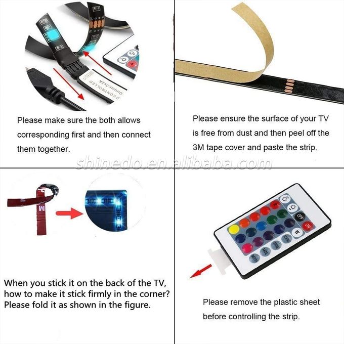 5M RGB LED Strip Light With Remote Control – Decorative Multi-Color Lighting