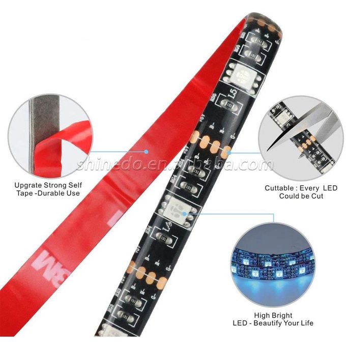 5M RGB LED Strip Light With Remote Control – Decorative Multi-Color Lighting