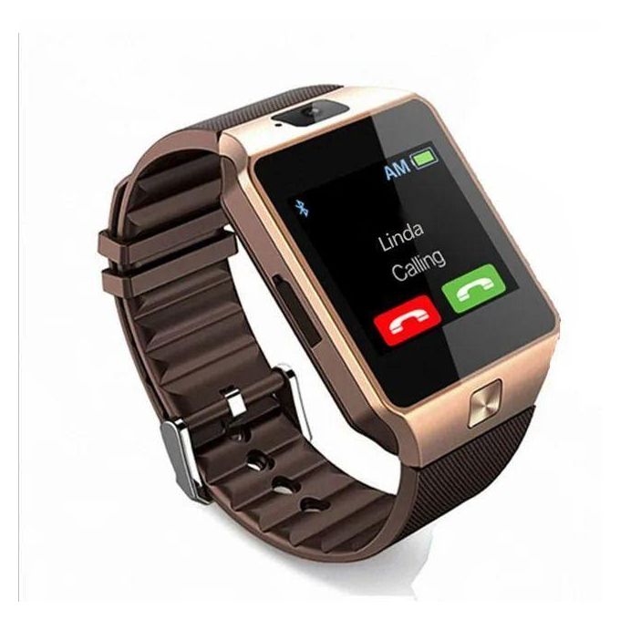 Smart2030 W007 Gold Smartwatch With SIM Card Slot, Music Playback, Multi-Sport Tracking, Social Media Notifications, And Call Alerts