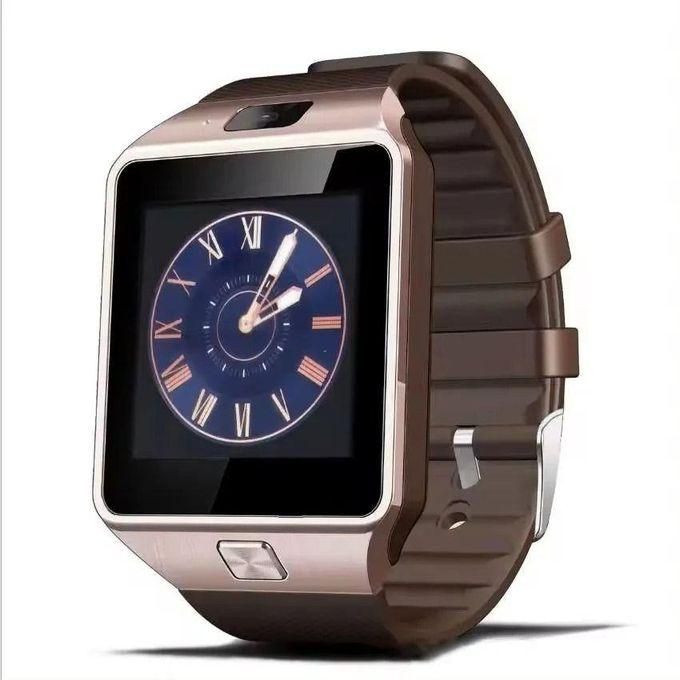 Smart2030 W007 Gold Smartwatch With SIM Card Slot, Music Playback, Multi-Sport Tracking, Social Media Notifications, And Call Alerts