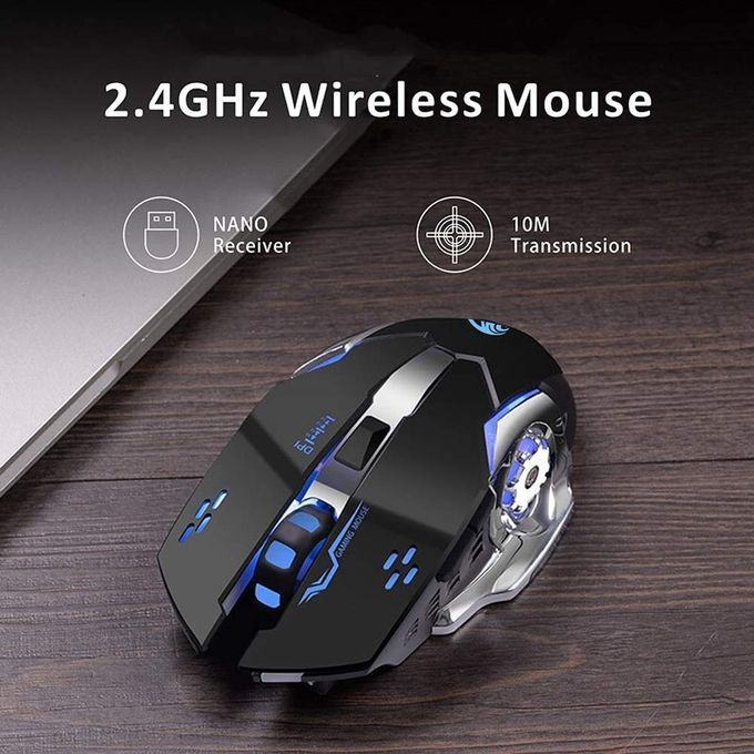 Mouse | Wireless Mouse | Wireless 2.4G Mouse Rechargeable 5.2 Bluetooth Silent Mouse