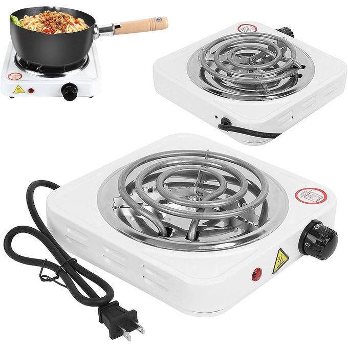 1000W Electric Hot Plate Cooker Single Burner Portable Stove Compact Kitchen Appliance For Cooking, Frying, Boiling Food Heating Ideal For Hostel, Bedsitter, Office, Home Use Kenya