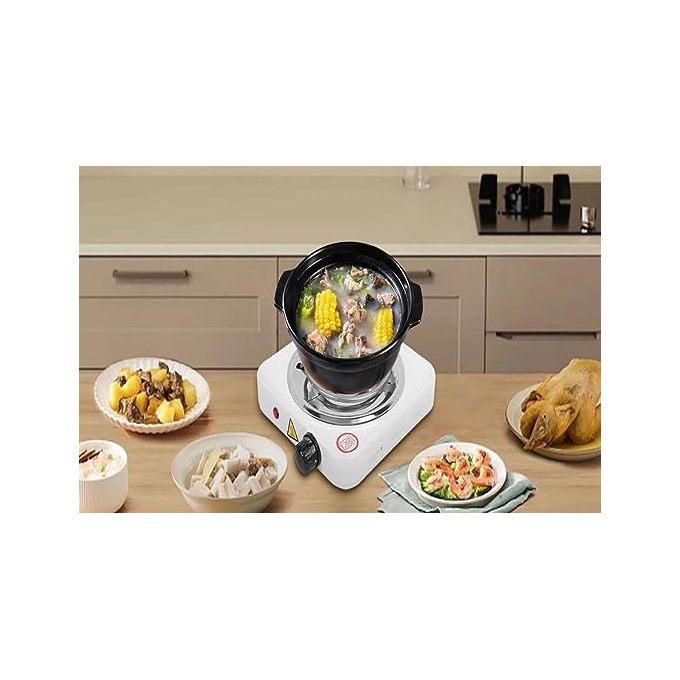 1000W Electric Hot Plate Cooker Single Burner Portable Stove Compact Kitchen Appliance For Cooking, Frying, Boiling Food Heating Ideal For Hostel, Bedsitter, Office, Home Use Kenya