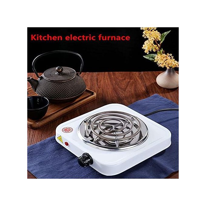 1000W Electric Hot Plate Cooker Single Burner Portable Stove Compact Kitchen Appliance For Cooking, Frying, Boiling Food Heating Ideal For Hostel, Bedsitter, Office, Home Use Kenya