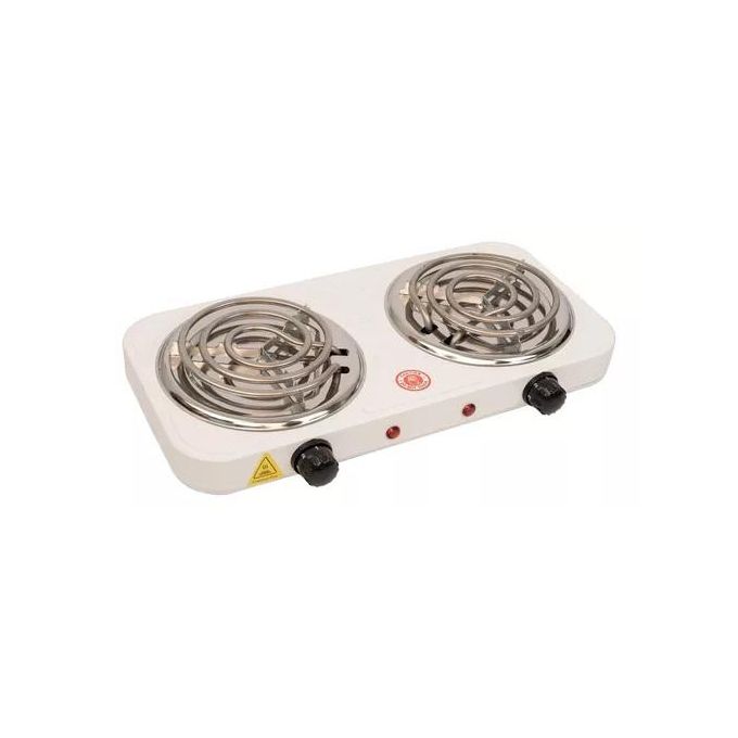 2000W Portable Electric Double Coil Burner – Dual Control Hot Plate Stove | 2-Burner Electric Cooker for Kitchen, Hostel, Travel