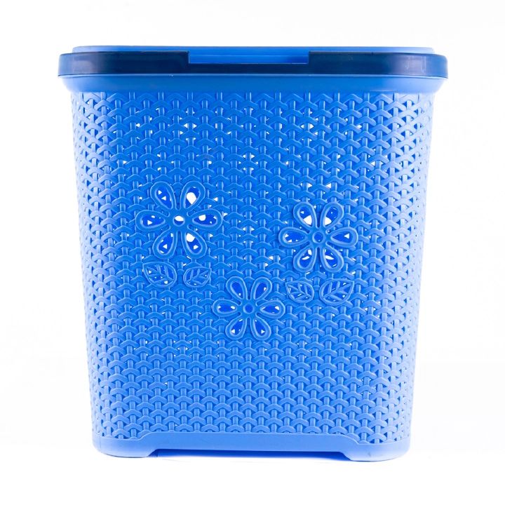 Square Laundry Basket Assorted Colours | Plastic Clothes Hamper Bin Kenya | Large Capacity Laundry Bin with Handles | Wardrobe Storage Organizer