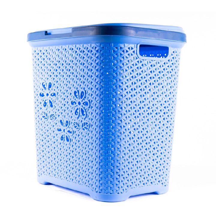 Square Laundry Basket Assorted Colours | Plastic Clothes Hamper Bin Kenya | Large Capacity Laundry Bin with Handles | Wardrobe Storage Organizer