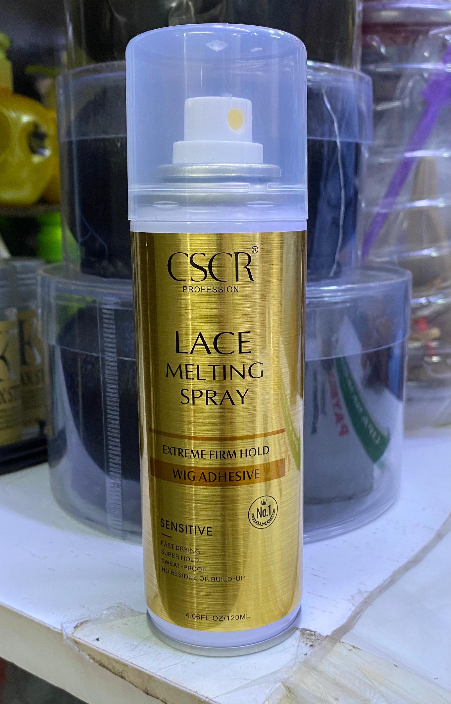 CSCR PROFESSIONAL Lace Melting Spray – Extreme Firm Hold Wig Adhesive (Sensitive Formula)