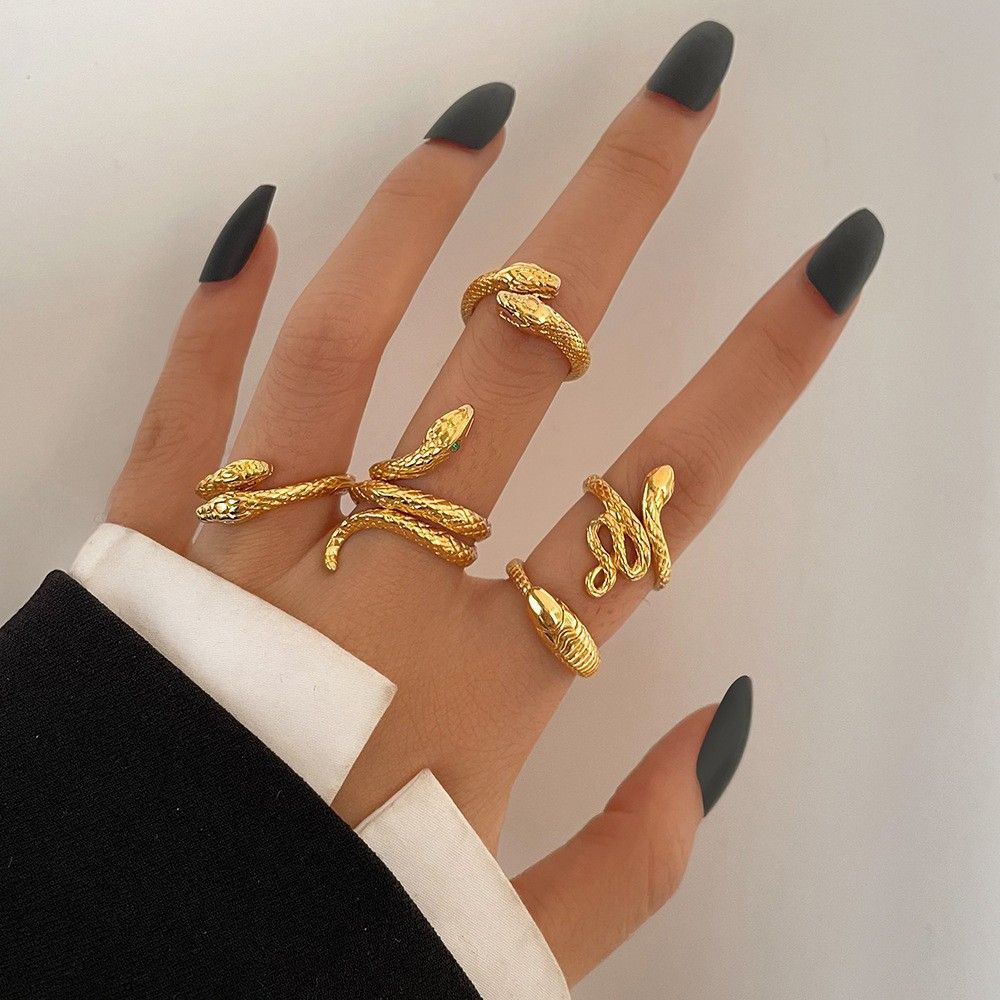 Ladies' jewelry Hot selling butterfly ring with multi joint opening, 22 piece set of heart-shaped women's rings
