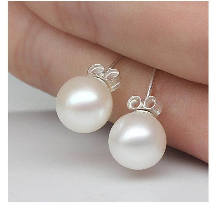 Jewelry Earrings Popular Pearl Pure Silver Earnail Earrings Fashion Earrings for Women 925 Silver Earrings