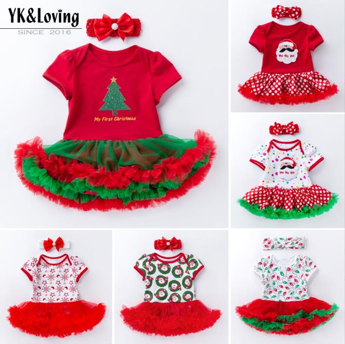 Children's clothing, Christmas gifts, baby dresses, newborn clothes, mesh princess dresses