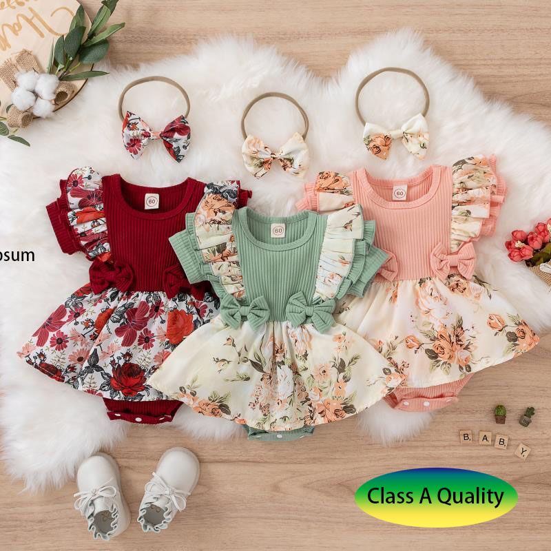 Baby clothes, newborn jumpsuit, baby dress, floral bag, fart clothes, baby crawling clothes