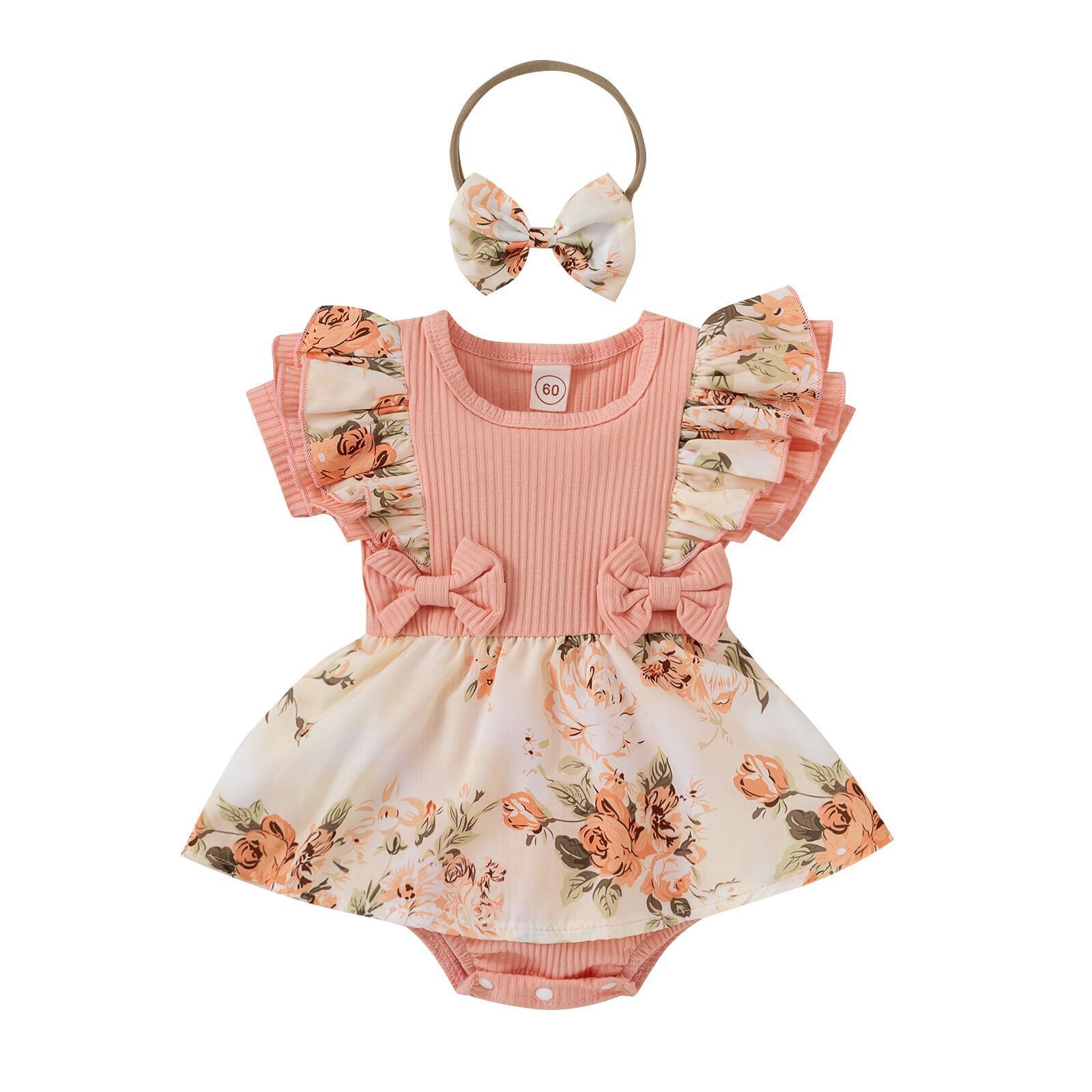 Baby clothes, newborn jumpsuit, baby dress, floral bag, fart clothes, baby crawling clothes
