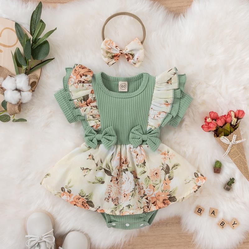 Baby clothes, newborn jumpsuit, baby dress, floral bag, fart clothes, baby crawling clothes