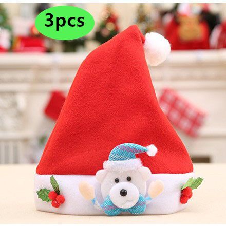 Christmas decorations, Santa Claus hats, children's hats, Christmas gifts, Christmas children's hats