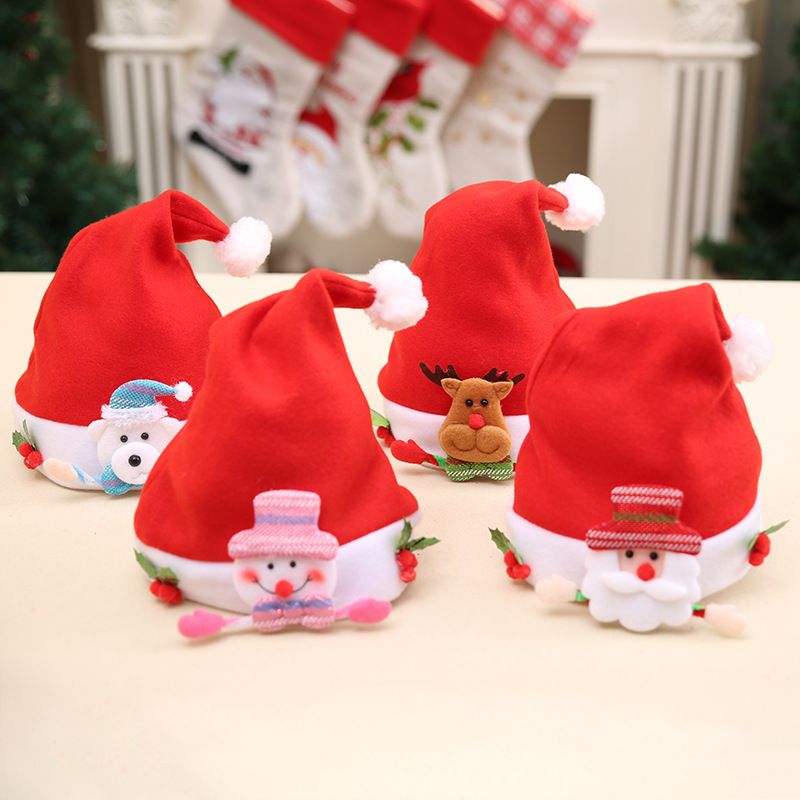 Christmas decorations, Santa Claus hats, children's hats, Christmas gifts, Christmas children's hats
