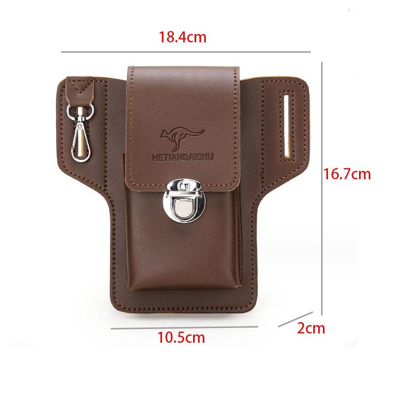 Mobile phone bag, men's waist bag, construction site work, mobile phone case, can hold cigarette box, hang keys, wear belt