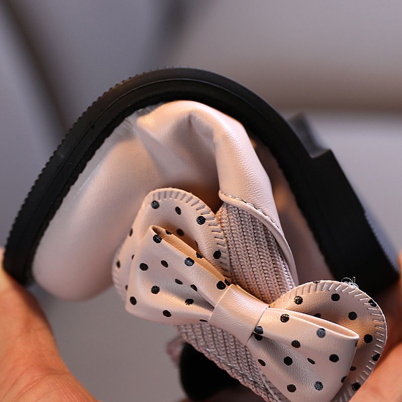 New children's cotton boots, girls' soft soled leather boots, baby's versatile and plush Martin boots