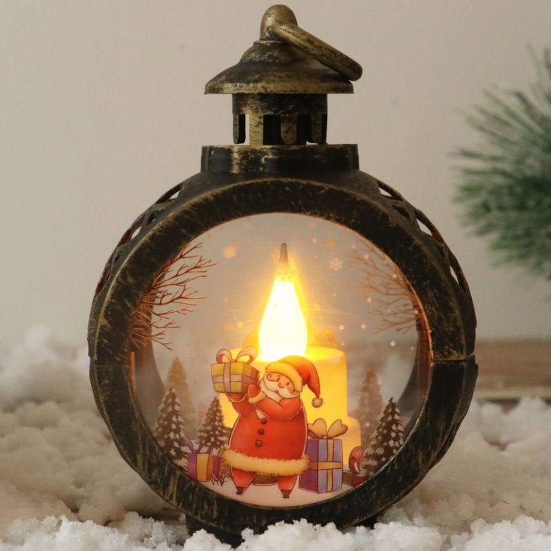 Christmas decorations, vintage night lights, glowing gifts, window displays, desktop decorations, props, atmosphere ornaments