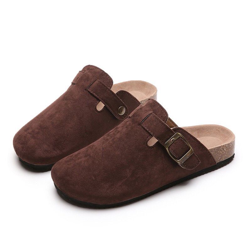 Big size Boken shoes, half toe, half drag, one foot, sandals, women's summer outdoor wear, round toe, half drag, lazy shoes