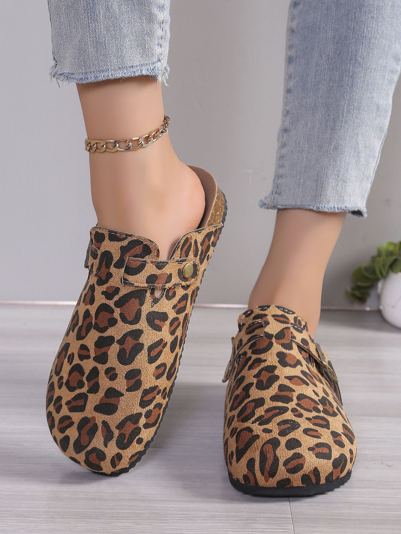 Big size Boken shoes, half toe, half drag, one foot, sandals, women's summer outdoor wear, round toe, half drag, lazy shoes