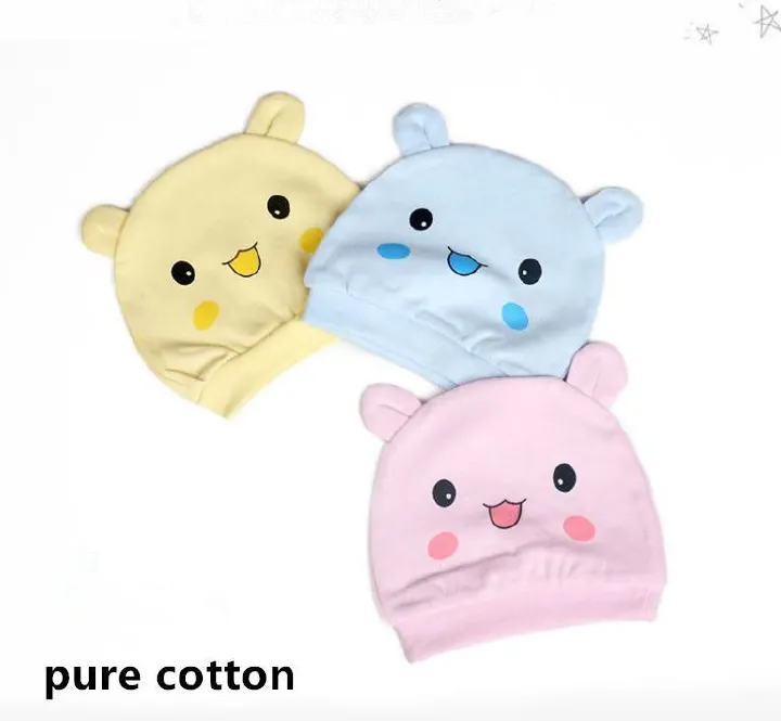 Newborn fetal cap 0-8 months spring and autumn pure cotton baby hat for boys and girls