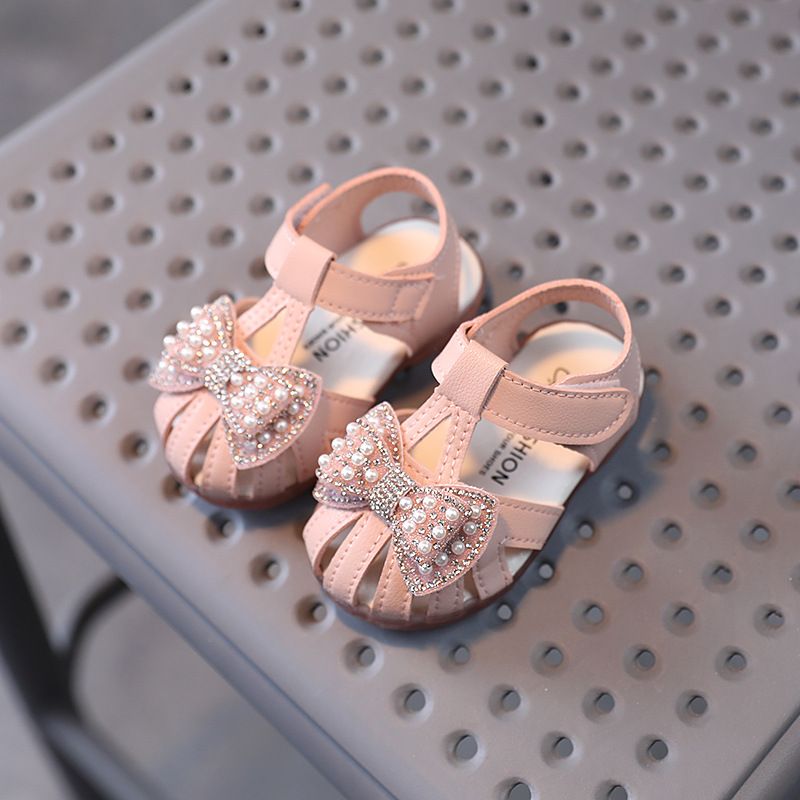 Summer baby sandals breathable baby sandals girl princess shoes anti slip lightweight walking shoes