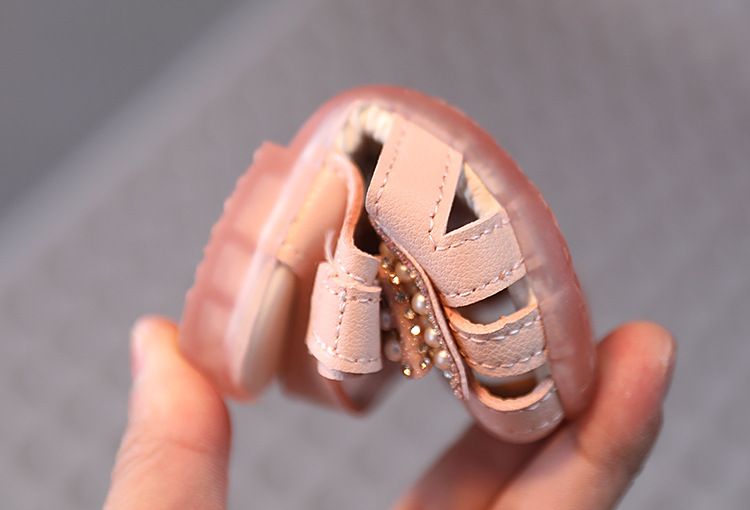 Summer baby sandals breathable baby sandals girl princess shoes anti slip lightweight walking shoes