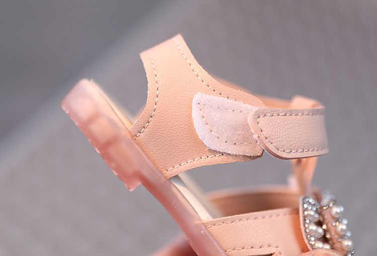 Summer baby sandals breathable baby sandals girl princess shoes anti slip lightweight walking shoes