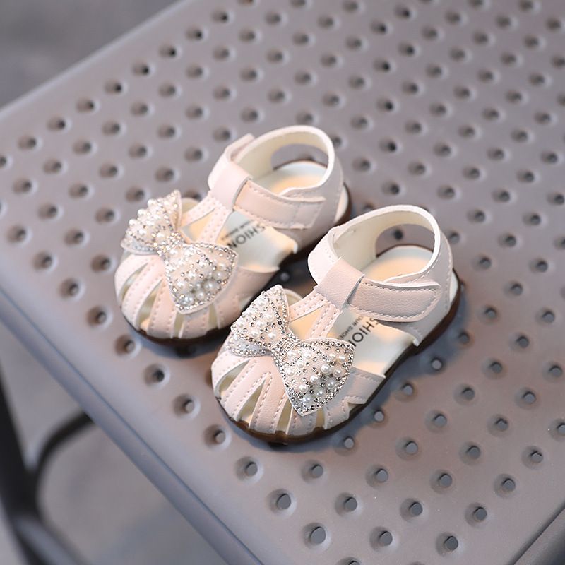 Summer baby sandals breathable baby sandals girl princess shoes anti slip lightweight walking shoes