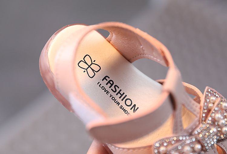 Summer baby sandals breathable baby sandals girl princess shoes anti slip lightweight walking shoes