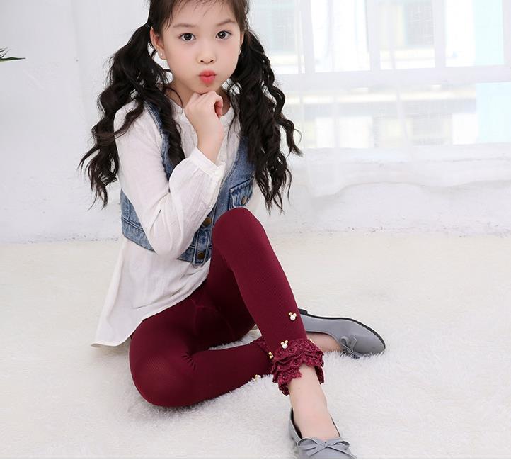 Girls' leggings, spring and autumn styles, baby trendy pants, small and medium-sized children's pants, fashionable and versatile outerwear pants
